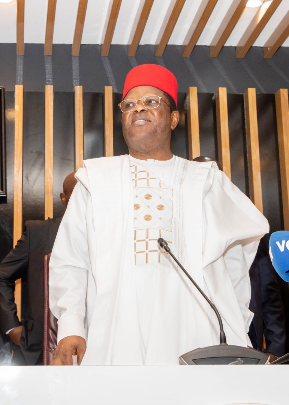 MINISTER OF WORKS, H.E, DAVID UMAHI AT THE OFFICIAL ASSUMPTION OF OFFICE