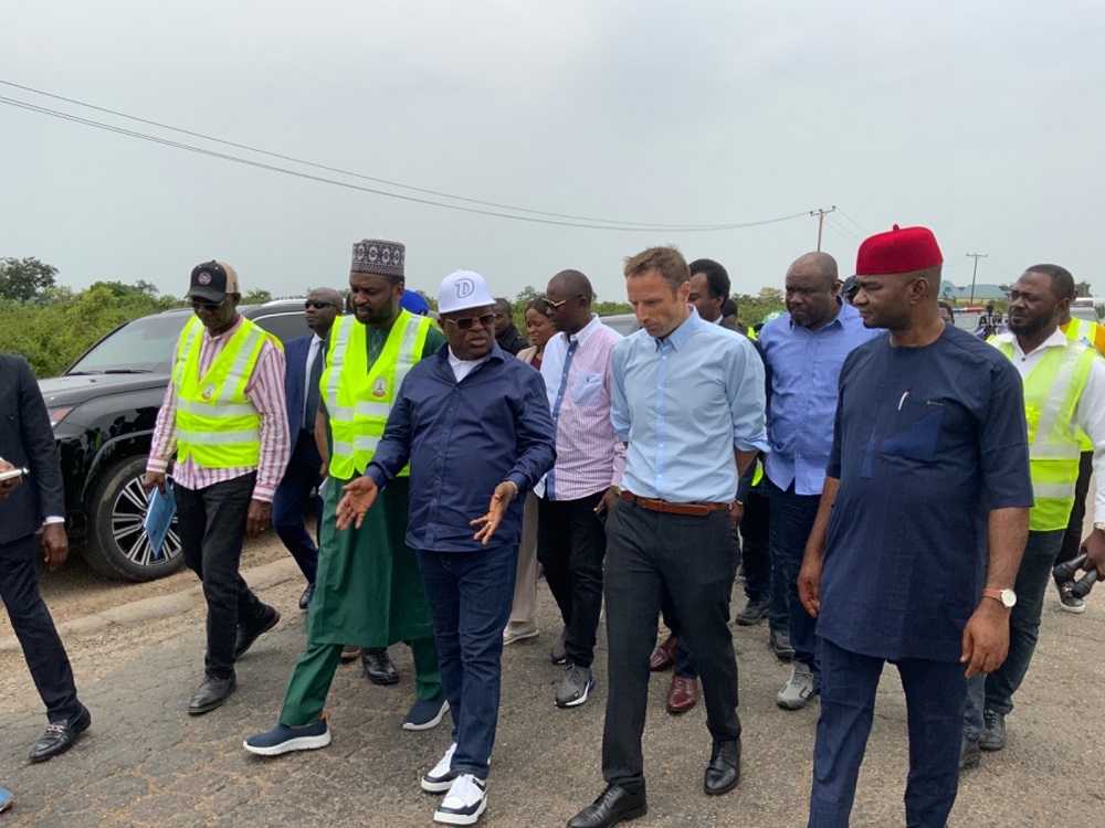 HONOURABLE MINISTER OF WORKS, ENGR. DAVE UMAHI INSPECTION OF ABUJA - KADUNA - KANO ROAD ON THURSDAY 24TH AUGUST 2023