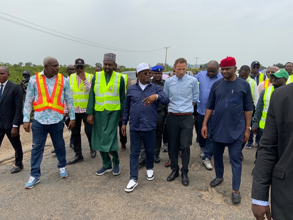 HONOURABLE MINISTER OF WORKS, ENGR. DAVE UMAHI INSPECTION OF ABUJA - KADUNA - KANO ROAD ON THURSDAY 24TH AUGUST 2023