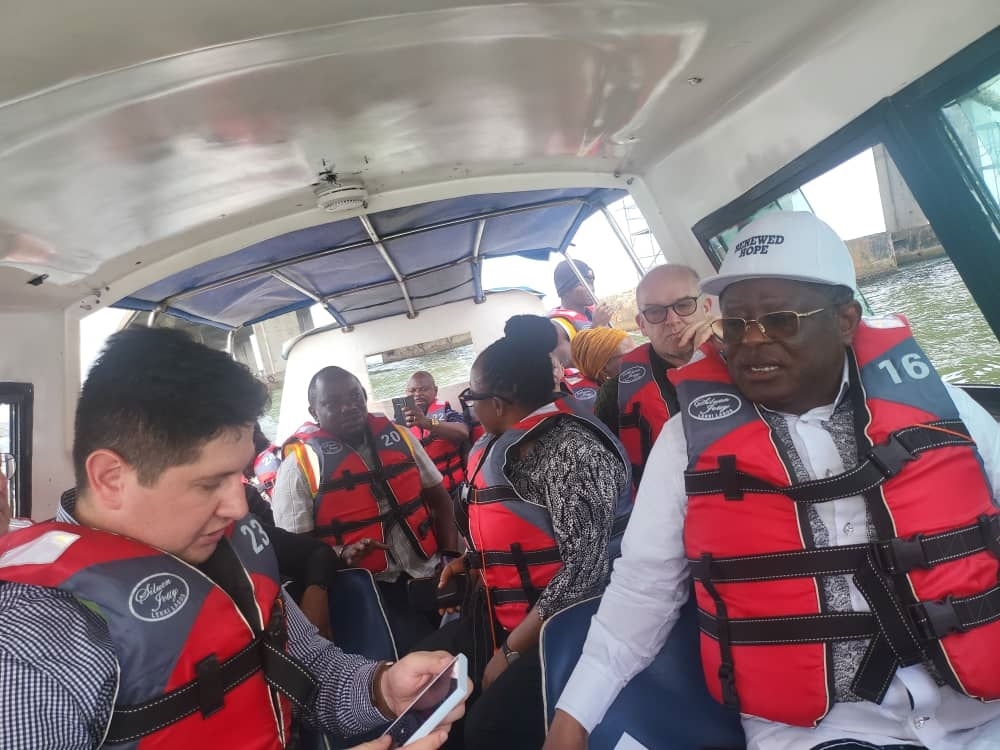 Honourable Minister of Works, His Excellency Sen. Engr. Nweze David Umahi, CON, with other dignitaries during the official handover of the first phase of the project, made up of 47.47 kilometers dual carriageway, to Hitech Construction Company Ltd